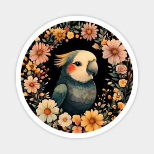 Colorful Parrot Art – Vibrant Tropical Bird Illustration Magnet